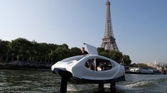 空飛ぶ水上タクシー「シーバブル」、パリのセーヌ川に登場