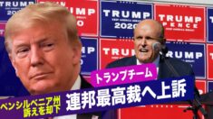 ペンシルベニア州最高裁判所は訴えを却下　トランプチームは連邦最高裁へ上訴