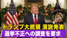トランプ大統領が演説を発表 選挙不正への調査を要求