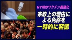 ワクチン義務化 宗教上の理由による免除を一時的に容認＝NY州