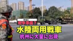 杭州に突如 水陸両用戦車が大量に出現！